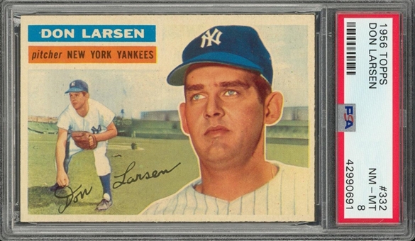 1956 Topps #332 Don Larsen – PSA NM-MT 8